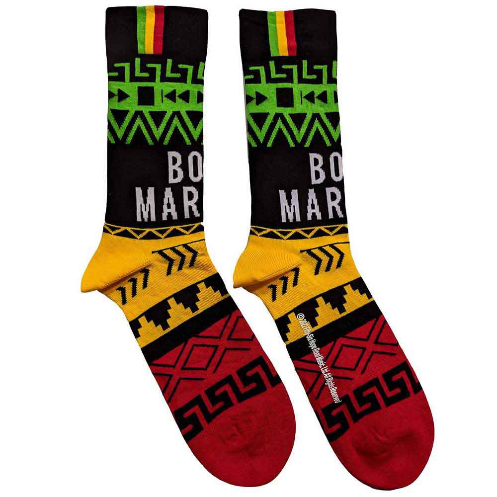 Bob Marley - Press Play Enkelsokken - Zwart